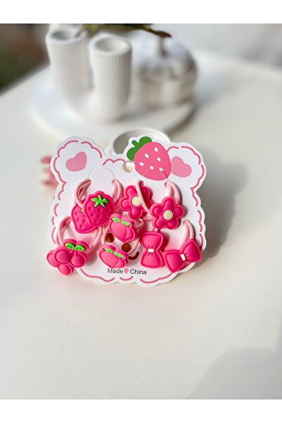 NEHİRDEN Pink Themed Set of 10 Rubber Buckles