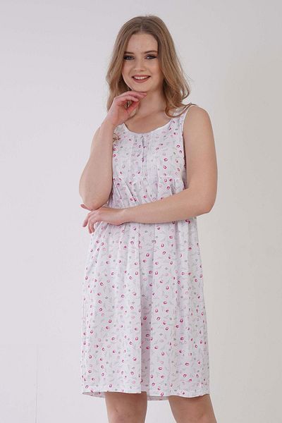 VİENETTA Women's Zero Sleeve Crystal Rose Nightgown C6T9N3161