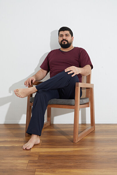 Ayans Pijama Combed Cotton Single Jersey (THIN) Jacquard Oversize Large Size Summer Pajama Set