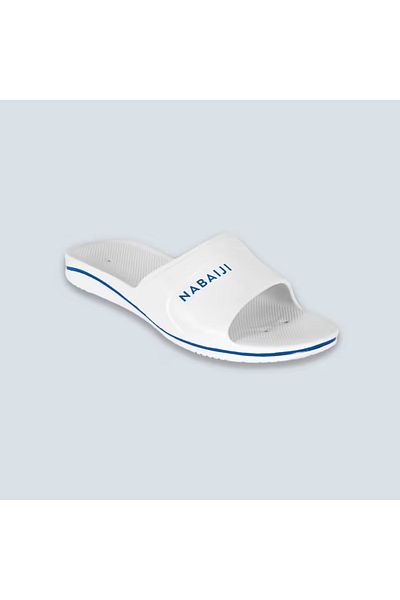 Decathlon Nabaiji Men's Pool Slippers - White - 100 Plus