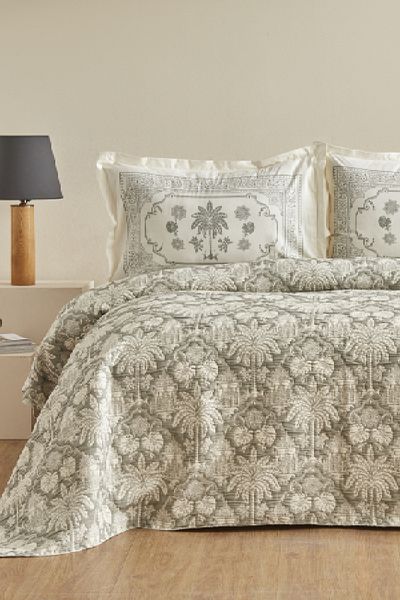 Karaca Home Комплект двойно покривало Palm Mint