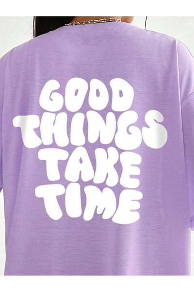 Revasser Unisex Γυναικείο/Ανδρικό GOOD Πολύχρωμο, προσαρμοσμένο εμπριμέ, βαμβακερό χτενισμένο μπλουζάκι με λαιμόκοψη