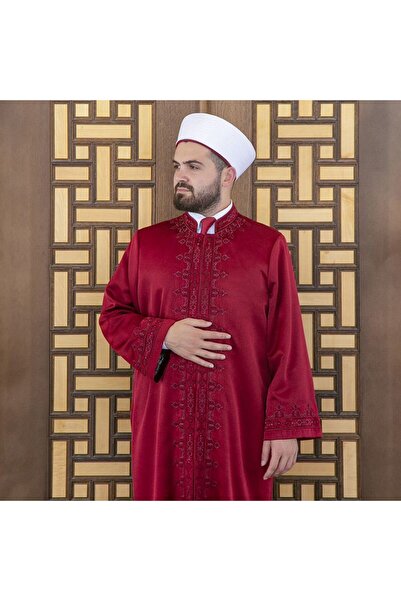 İkranur Lüks Taberi Imam Cübbe Bordo