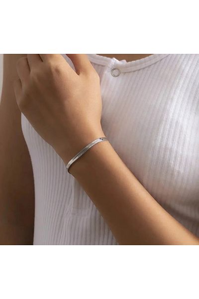 FUDER Steel Silver Color Italian Bracelet