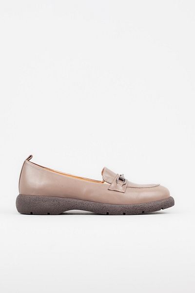 Adım Adım Women's Genuine Leather Metal Detailed Casual Shoes