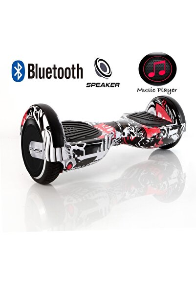 CityMate Elektrikli Kaykay Hoverboard Bluetooth Hoparlörlü 6.5 Inch Grafiti Desenli Otomatik Akıllı Denge