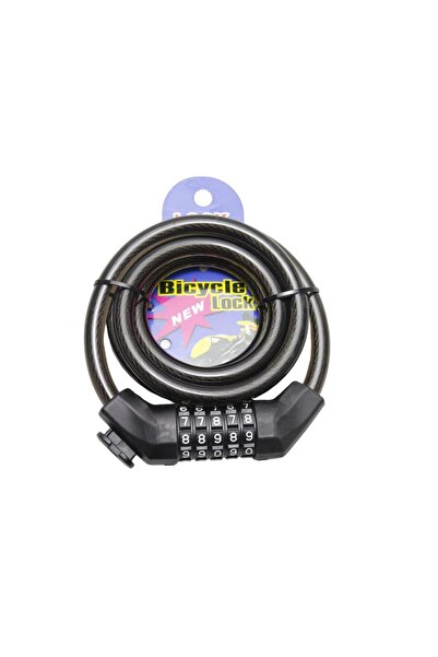 T.Concept Tonyon Durable - 5 Combination Strengthened Steel Rope Bicycle Lock 12x150 Cm