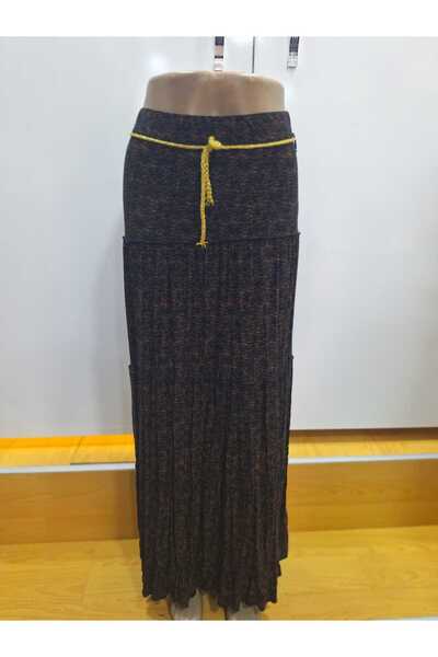 NUR TEKSTİL kadın siyah  kahve pigment türlü viskon likralı penye beli lastik...