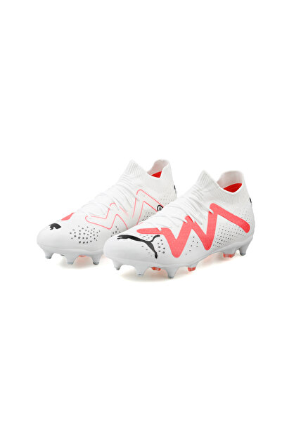 Puma Men's Wet/Soft Grass Floor Football Shoes - Future Match Mx Sg White