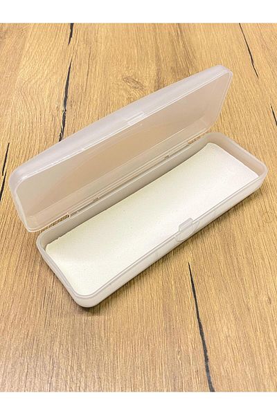GBN Frosted White Glasses Case - Anti-Scratch, Soot Glasses Case, 14X4 cm