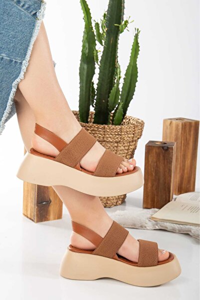 Dicle Stil صندل نسائي باللون البني من Imyfasari