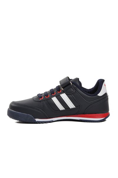 WALKWAY Effective Pu-p Navy Blue Velcro Kids Sneakers