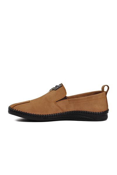AYAKMOD Ανδρικά casual παπούτσια 308 Sand Nubuck εσωτερικά και εξωτερικά από γνήσιο δέρμα