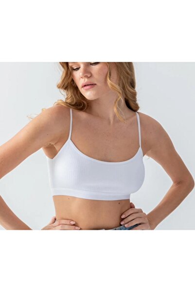 SATTENS Αθλητικό σουτιέν με ραβδώσεις χτενισμένο βαμβακερό