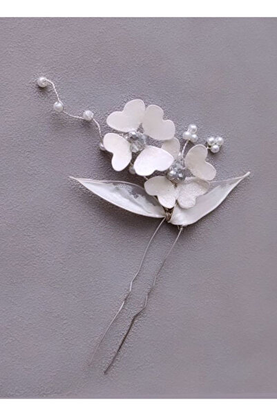 Runkli Adams Mother of Pearl Floral Hairpin Bridal Hairpin 2 pieces