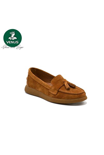 Venüs VENÜS 23075604K PÜSKÜLLÜ NUBUK LOAFER DERİ KADIN AYAKKABI