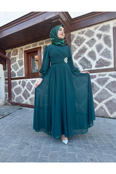 sümeyra φόρεμα από ύφασμα σιφόν