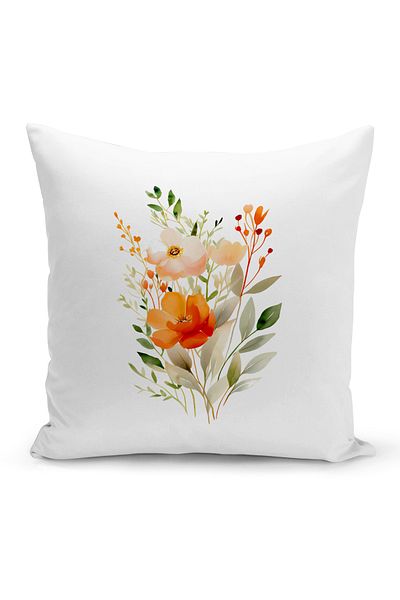 Bertille Home Husă de pernă cu imprimare digitală pe două fețe din seria Flower (husă de pernă)