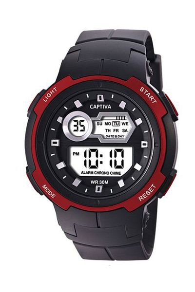 captiva Digital 30 Meters Waterproof Kids/Teens Wristwatch with Lighted Alarm Stopwatch Calendar