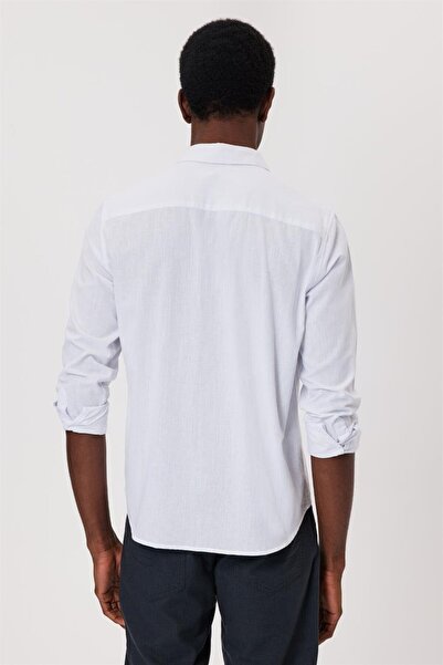 Lee Cooper LCM 241005 Lee Cooper Ketsa Ανδρικό πουκάμισο με μανίκια 242 ΛΕΥΚΟ