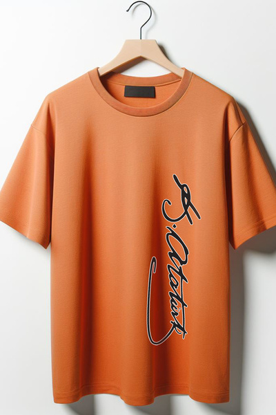 Vordevia Mustafa Kemal Atatürk Potpis B Štampano O Oversize kroj B okrugla kr...