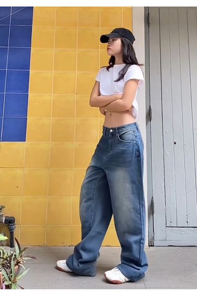 DEEFWEAR Y2K RECYCLED BAGGY POCKET JEAN PANTS