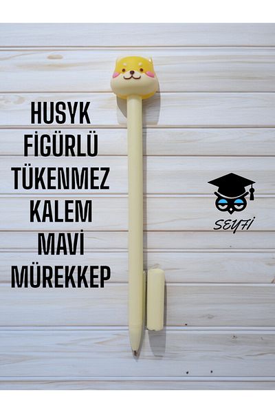 SEYFİKİRTASİYE قلم حبر جاف من HUSYK باللون الأزرق