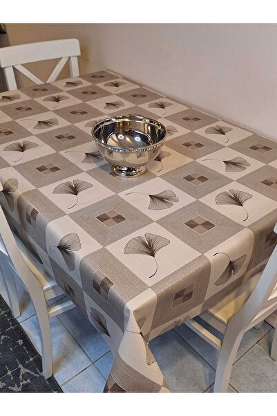 Başak Ev Tekstili Linen Textured GlitterPVCTable Cloth