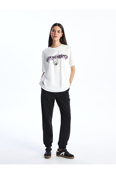 LC Waikiki Γυναικείο ίσιο Jogger Φούτερ με ελαστική μέση