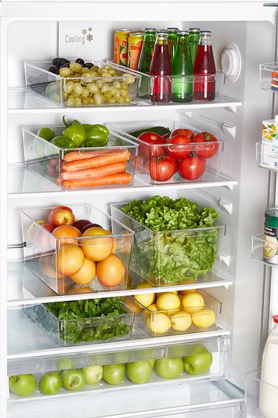 MİHEL Gloss 2-Piece Large Coverless Refrigerator & Closet Organizer