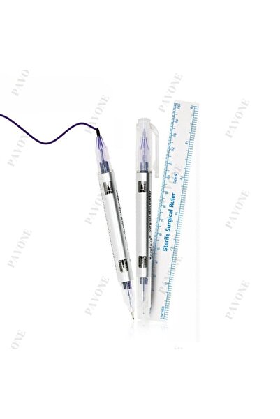 Pavone Microblading Işaretleme Kalemi - Kalıcı Makyaj Sabitleme Kalemi - Çift Uçlu