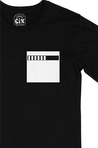 Cix Loading Loading Σχεδιασμός Μαύρο T-Shirt με σχέδιο λογότυπου τσέπης