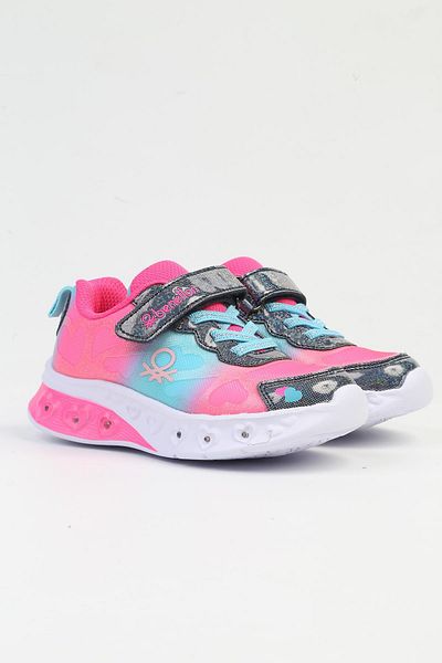 Benetton Lighted Fussia Blue Children's Sneakers - BNI-10127