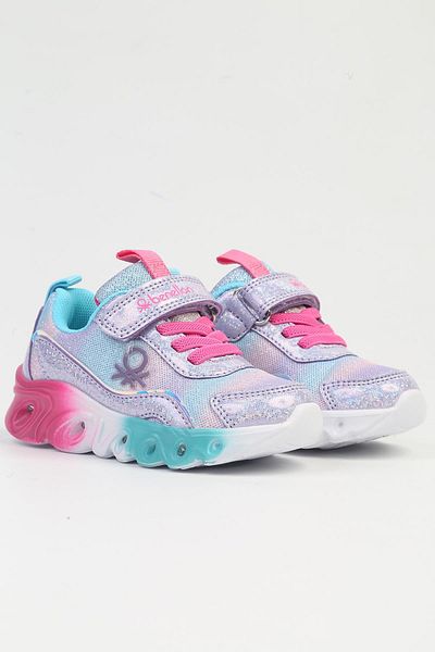 Benetton Lilac Lighted Children's Sneakers - BNI-10136