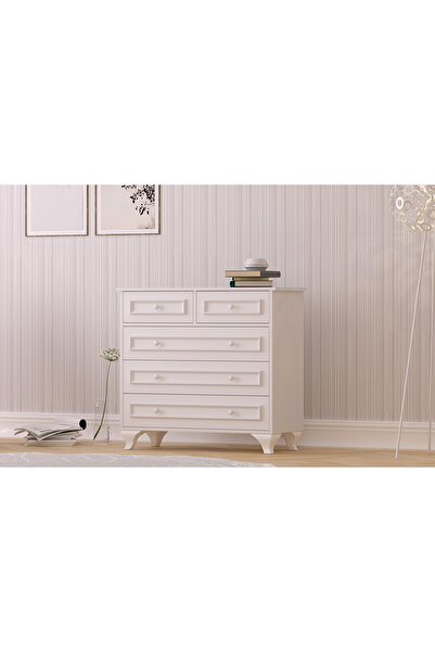 Rabi Lina Country Çok Amaçlı 5 Çekmeceli Şifonyer