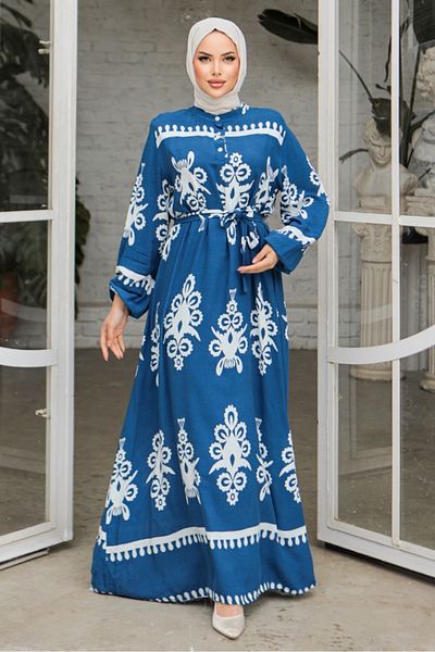 Bestenur Φόρεμα Edvil Indigo Viscose 846