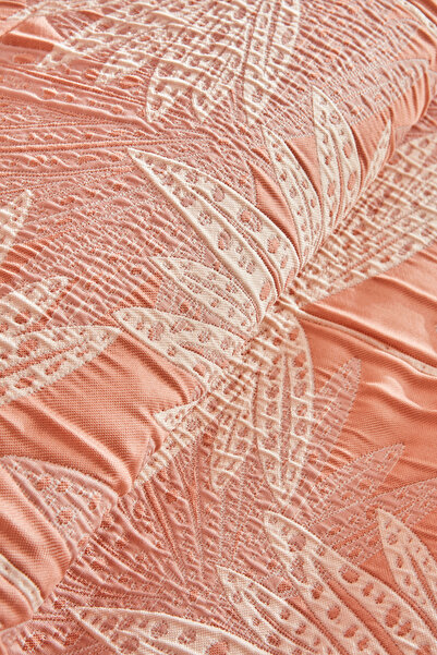 Karaca Home Reilla Çift Kişilik Yatak Örtüsü Pudra