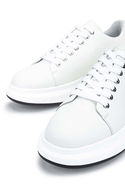 Tamer Tanca Erkek Hakiki Deri Beyaz Sneakers & Spor Ayakkabı