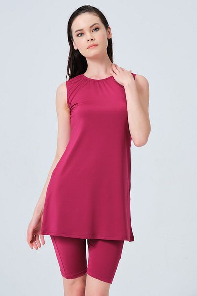 ALFASA Basic Zero Sleeve Hijab Swimsuit