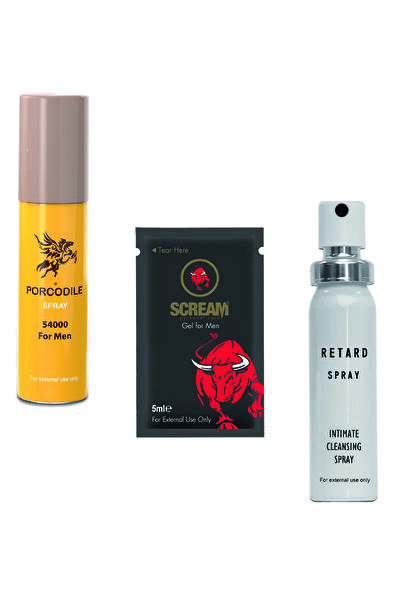 Porcodile Sprey - Scream Tekli Jel Ve Retard Sprey