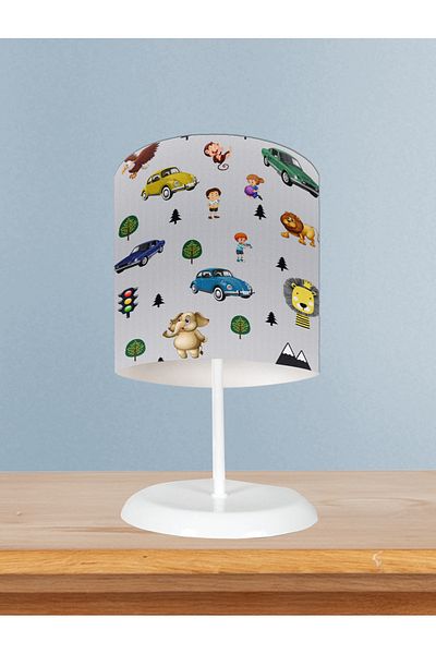 MEKTA HOME Path and Animal Patterned Baby and Children's Room Lampshade