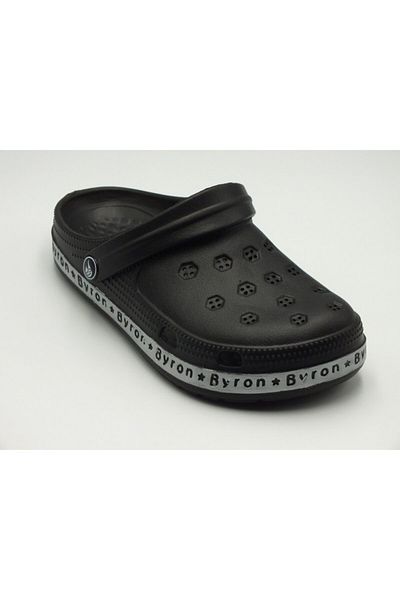 Byron Unisex Black Slippers