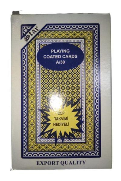 Akın Aksesuar Playing Card 1 Deck Blue Color