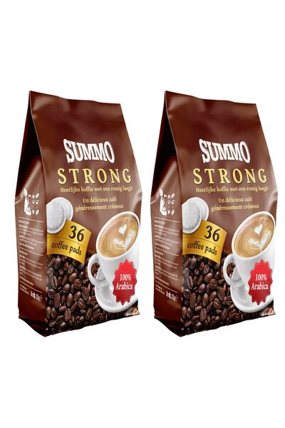 SUMMO Strong 72'li Avantaj Paketi (36x2) Senseo Coffee Pads Pod Kahve Kapsülü