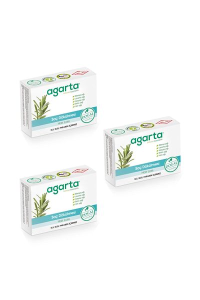 Agarta Hair Loss Soap Natural 150 Gr 3 Pieces