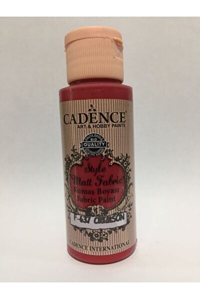 Cadence F-637 Boya Matt Fabric Kumaş Boyası F-637 Crımson