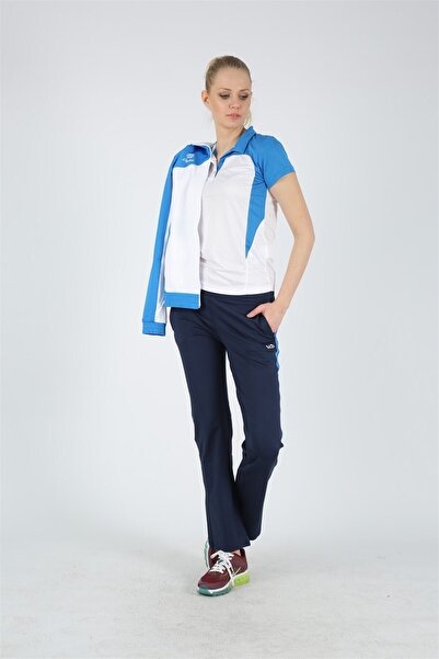 Dafron Kadın Beyaz Saks Sılver Kamp Polo T Shırt