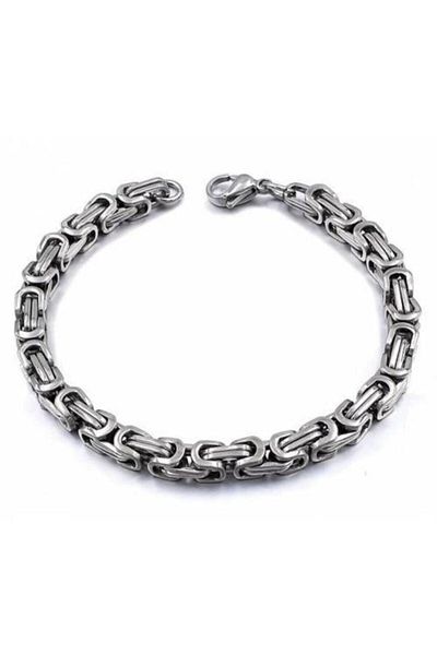axexuar King Men's Women's 316l Steel Bracelet Thick Model 5 Mm