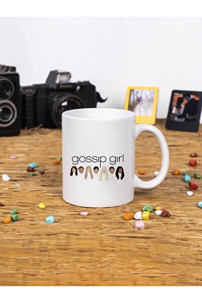 Panorama Ajans Gossip Girl Design White Mug, Special Gift for Best Friends