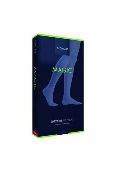 Sigvaris Nude Colored Compression Socks Medium Pressure to Crotch - - Open Toe - Large Normal-ccl2